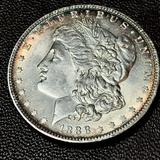 1888 P Silver Morgan Dollar Uncirculated Bu Rare Date