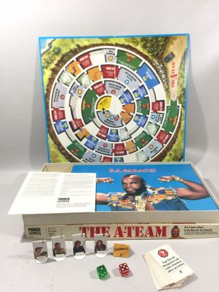 Rare Very Good Vintage Board Game Complete - The A - Team - B.  A.  Lends A Hand 1984