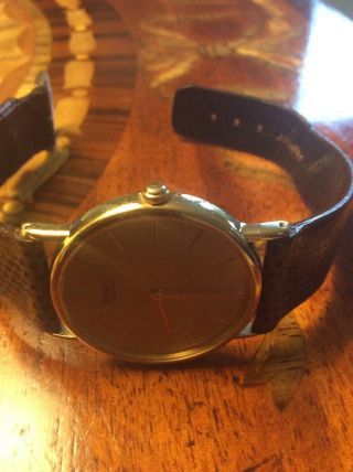 Rare Vintage Seiko Ultra Thin Quartz Men ' s Watch - Needs a Battery 3