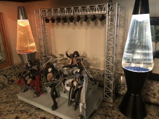 Kiss Stage And Figure Set Lights 2002 Mcfarlane Toys Gene Simmons Rare