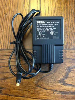 Rare Official Oem 1990s Power Supply For Sega Genesis Cdx System (mk - 4122)