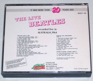 THE BEATLES - Live In Australia 1964 BULLDOG RECORDS Fatbox 2CD Rare 2