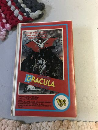 Andy Warhols Dracula Horror Sov Slasher Rare Oop Vhs Big Box Slip