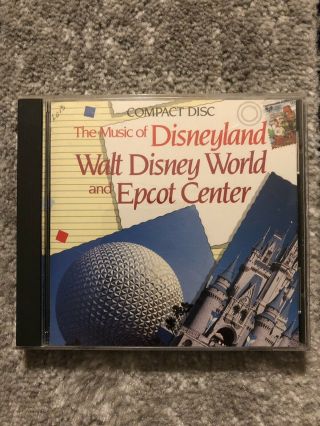 The Music Of Disneyland Walt Disney World And Epcot Center Cd (1988) Rare