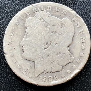 1880 Cc Morgan Dollar Carson City Silver $1 Rare Circulated 19495