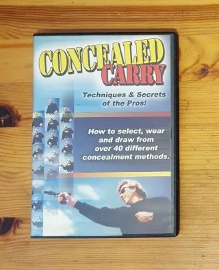 " Concealed Carry " Dvd - Techniques & Secrets Of The Pros - Lenny Magill Rare