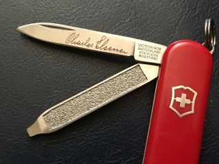 Swiss Army Knife Victorinox Classic Sd Carl Elsener Label Rare
