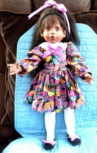 18 " Magic Attic Keisha African American Tonner Doll In Rare Holiday Dress Nm