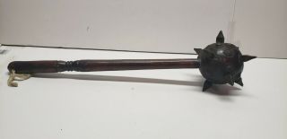 Ancient Rare Antique Mace Hammer Spikid Metal Handmade