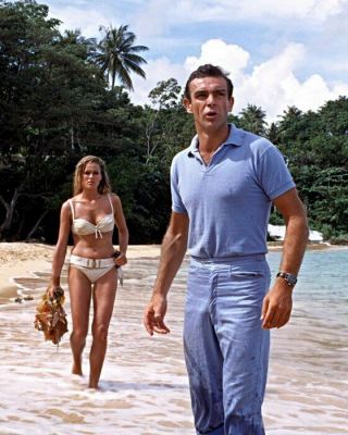 Ursula Andress Sean Connery James Bond Rare 8x10 Photo Yyp 49