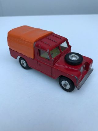 Corgi Toys Land Rover 109 " W.  B.  Truck With Orange Cap Rare Made In Gt.  Britain