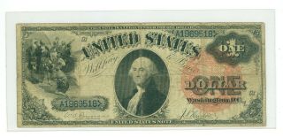 1880 $1 Rare Large Spiked Peach Seal Fr 31 Rosecrans - Huston Signature 57 Known
