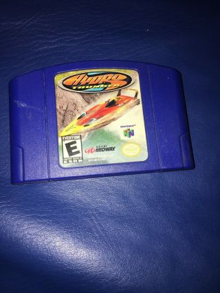 Hydro Thunder Nintendo 64 N64 Authentic Blue Video Game Cart Rare Great