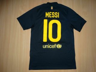 Rare Barcelona 10 Messi 2011 2012 Away Shirt S Nike Jersey Camiseta 11 12
