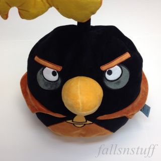 Angry Bird In Space Black Bomb Microbead Pillow Plush 13 