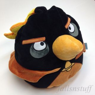 Angry Bird In Space Black Bomb Microbead Pillow Plush 13 
