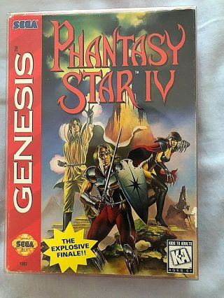 Phantasy Star Iv 4 Complete Cib Rare Sega Genesis