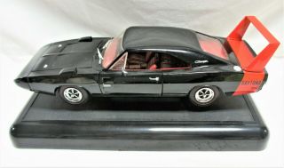 Ertl Diecast 1:18 1969 Dodge Charger “DAYTONA” Black Red Wing 426 Hemi - RARE CT 2