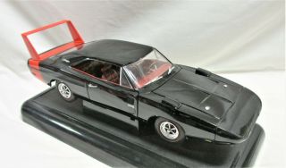 Ertl Diecast 1:18 1969 Dodge Charger “DAYTONA” Black Red Wing 426 Hemi - RARE CT 3