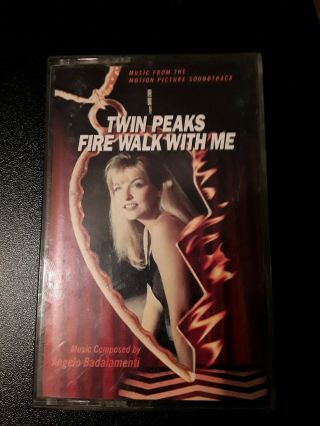 Twin Peaks Fire Walk With Me Soundtrack Cassette Tape Rare David Lynch