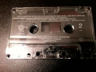 Twin Peaks Fire Walk with Me Soundtrack Cassette Tape Rare David Lynch 4