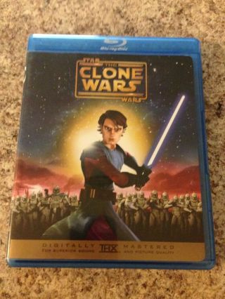 Star Wars: The Clone Wars (2008) Blu - Ray Rare,  Out - Of - Print