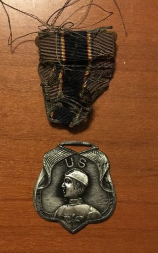 Rare Us Army Air Service Wwi Eddie Rickenbacker Commemorative Medal Balfour ?