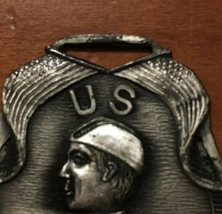 Rare US Army Air Service WWI Eddie Rickenbacker Commemorative Medal Balfour ? 3