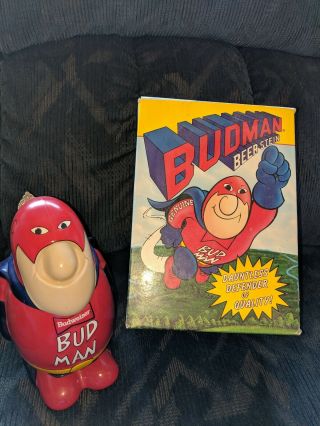 Vintage 1989 Bud Man,  Collectors Edition,  Beer Stein,  Very Collectible And Rare