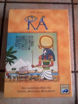 Ra The Splendid Game From Knizia Alea Print - Rare