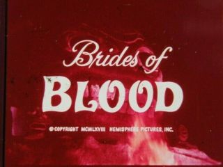 35mm Grindhouse Classic Horror Trailer - Brides Of Blood - 1968 Rare
