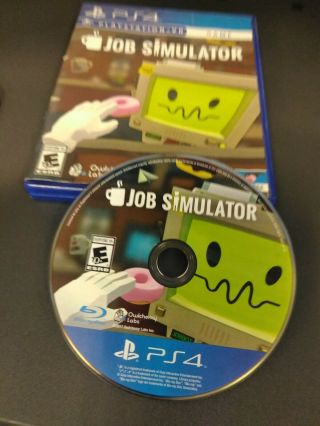 Sony Playstation Vr Ps4 Job Simulator Rare Game
