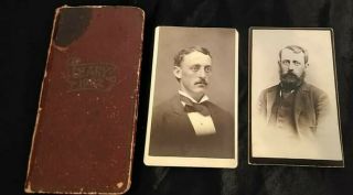 Rare Antique Diary From Pennsylvania Man And Tin Type Photos Of Same Person