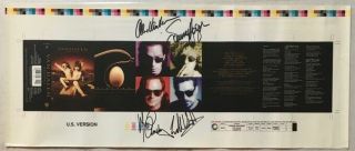 Van Halen 1995 " Balance " Fully Autographed Promo Cassette Artwork Proof - Rare