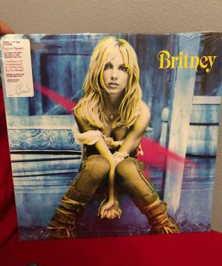 Britney Spears Rare Britney Vinyl Yellow/white Swirl Urban Outfitters 2019