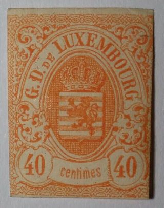 Luxembourg 1859 40c Rare Gum €1000.