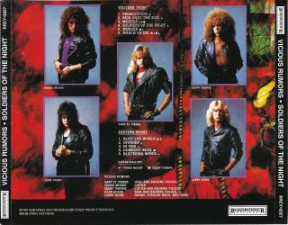 Vicious Rumors ‎– Soldiers Of The Night RARE CD 2