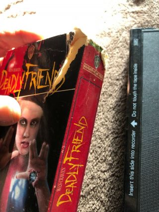 Deadly Friend (VHS,  1987) Rare Horror Wes Craven 5