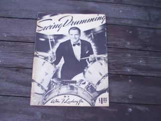Vintage Wm.  F.  Ludwig Jr.  Swing Drumming Book Drum Set Percussion Drummer Rare