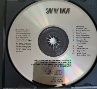 RARE Sammy Hagar Self Titled Album CD 1987 Geffen Records DADC Van Halen 2