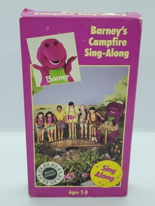 Vintage Rare Barneys Campfire Sing Along Vhs.  USA 2