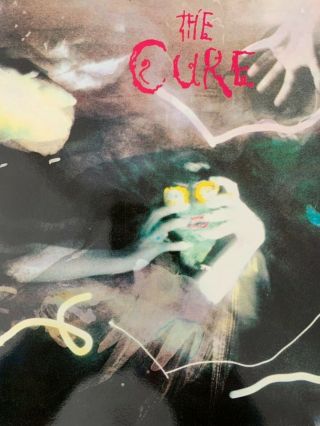 CURE,  WITH INFO AT THE BACK,  RARE AUTHENTIC LICENSED 1986 ART PRINT 2
