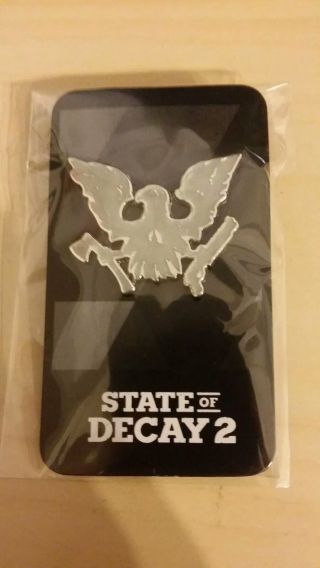 State Of Decay 2 Xbox One Rare Promo Pin From Gamescom 2017
