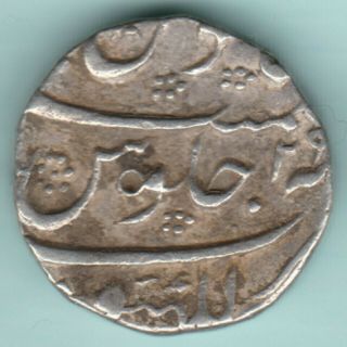 Mughal India Aurangzeb Alamgir Lucknow One Rupee Ex Rare Coin