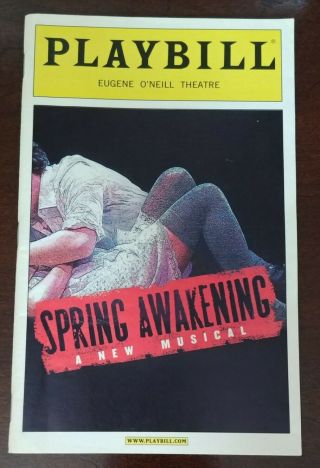 Spring Awakening Broadway Cast Playbill January 2007 Groff Michele Rare