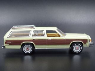 1985 85 FORD LTD COUNTRY SQUIRE WAGON W/ HITCH RARE 1:64 SCALE DIECAST MODEL CAR 3
