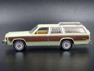 1985 85 FORD LTD COUNTRY SQUIRE WAGON W/ HITCH RARE 1:64 SCALE DIECAST MODEL CAR 4