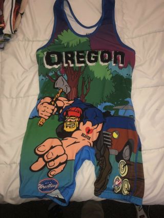 Rare Oregon Wrestling Singlet