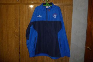 Rangers Glasgow Umbro Football Training Jacket Soccer Scotland Rare Size 2xl Xxl