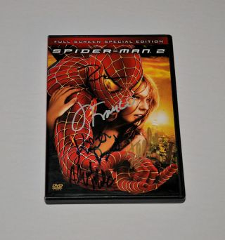 Spider - Man 2 Dvd Signed By 5 Greats Maguire,  Franco,  Stan Lee Autograph Rare